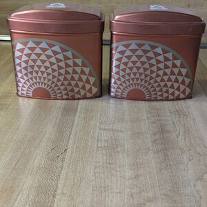 2 TEAVANA Empty Loose Tea Storage Containers + Lids
